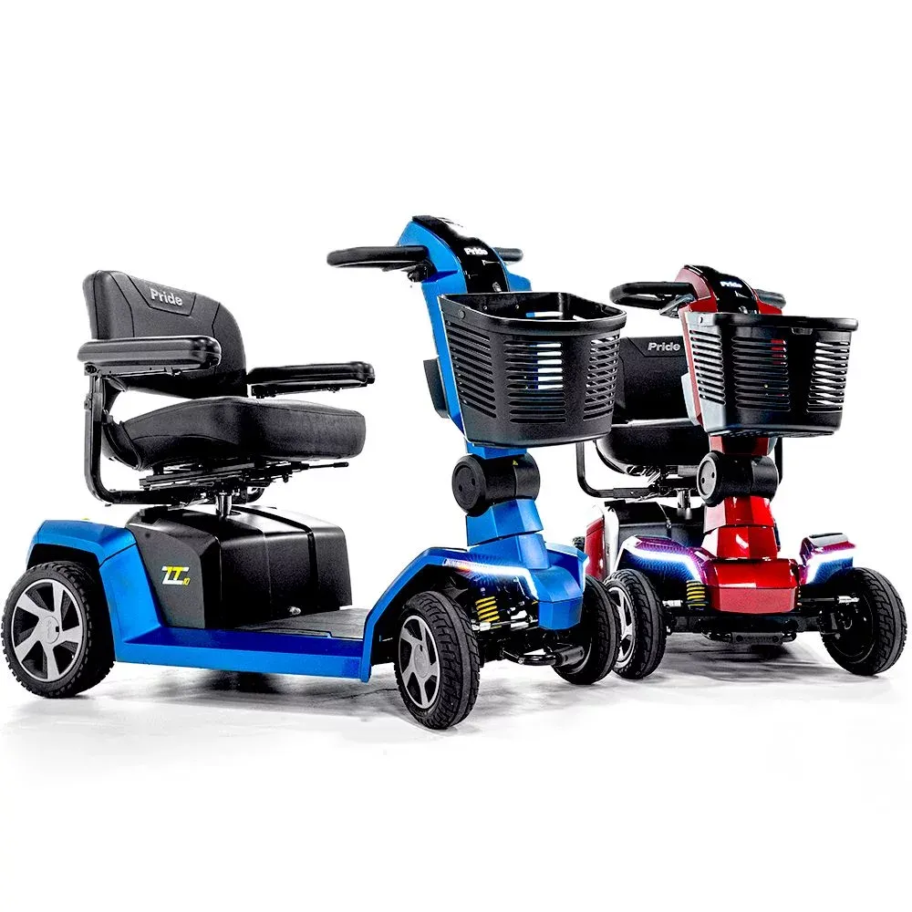 Scooter électrique Pride Mobility Zero Turn 10 - Maniabilité exceptionnelle grâce au système i-turn. Conçu pour une conduite fluide et adaptable à divers terrains.