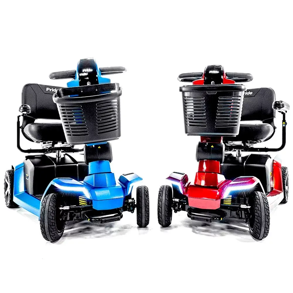 Scooter électrique Pride Mobility Zero Turn 10. Manœuvrabilité exceptionnelle avec i-turn. Double moteur, suspension CTS, autonomie jusqu'à 40 km