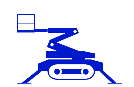 Raupen-Arbeitsbühnen