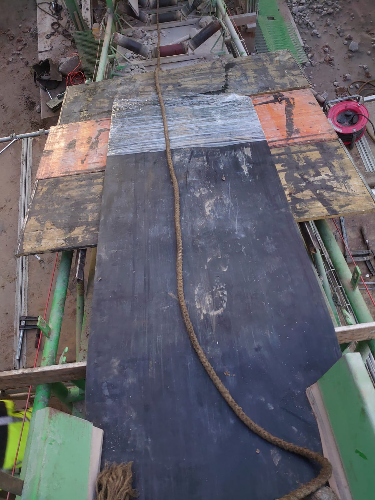 Endmontage des Bandes