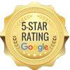 Five-star Google rating.