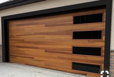 CHI plank garage door