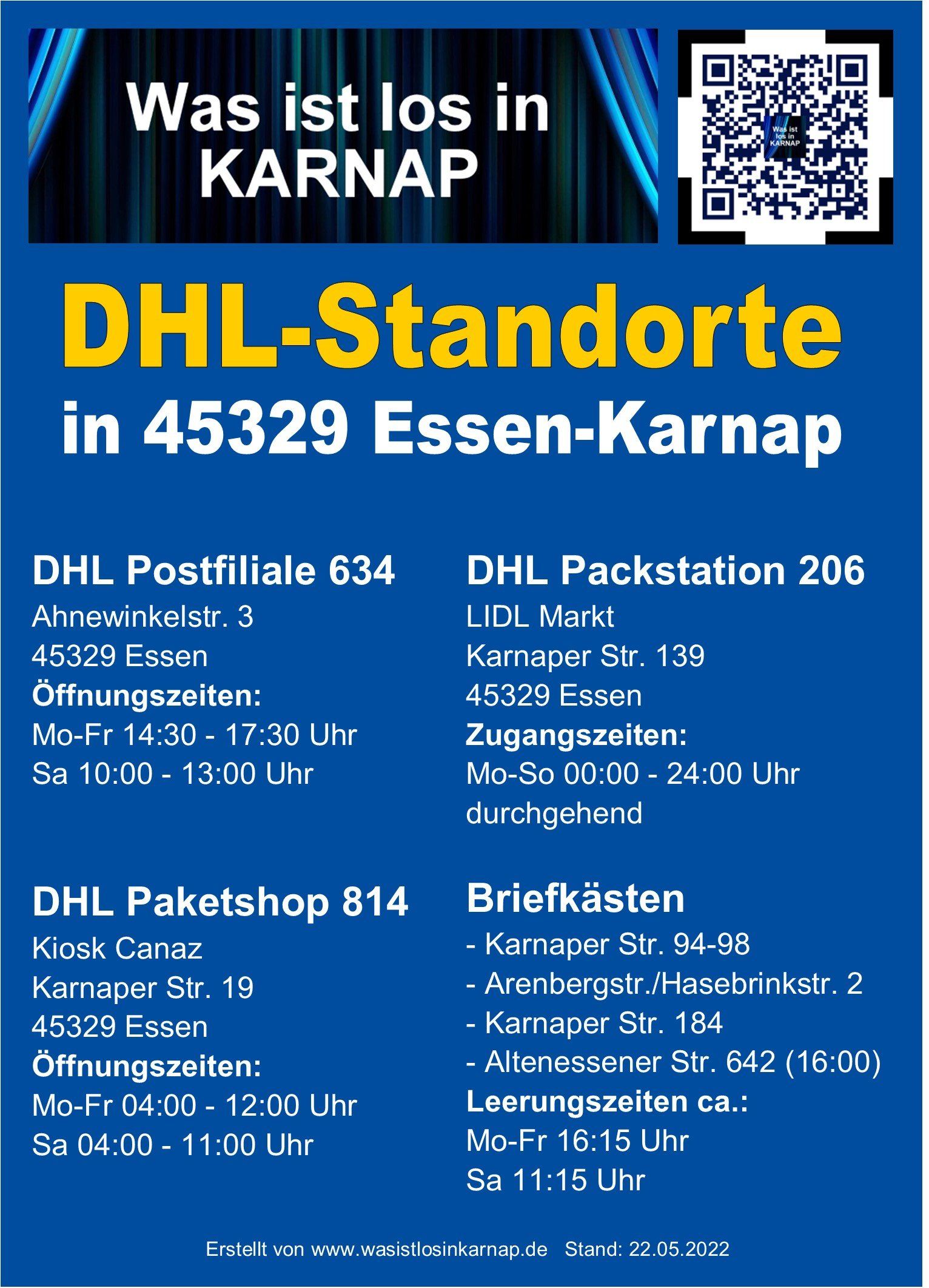 DHL-Standorte in 45329 Essen-Karnap