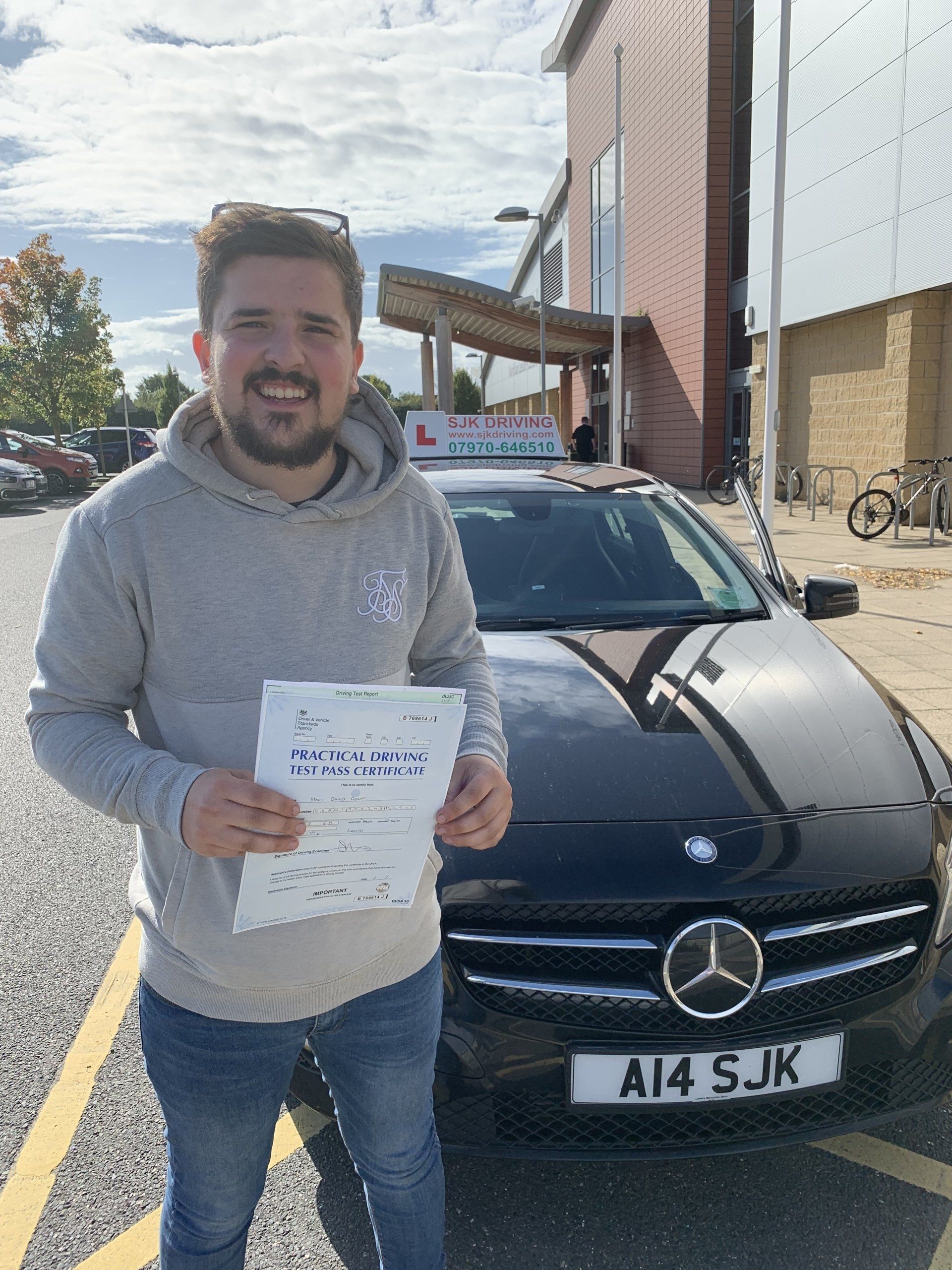 Well done Marc - passing passing your trst in Louth - Enjoy!