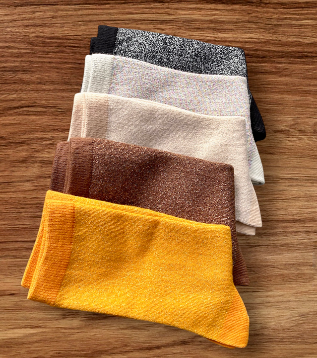 Chaussettes paillettes courtes