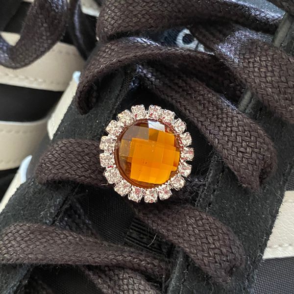 bijoux ambres strass rond