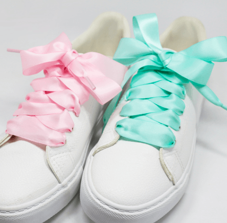 Lacets satins colorés pour vos sneakers