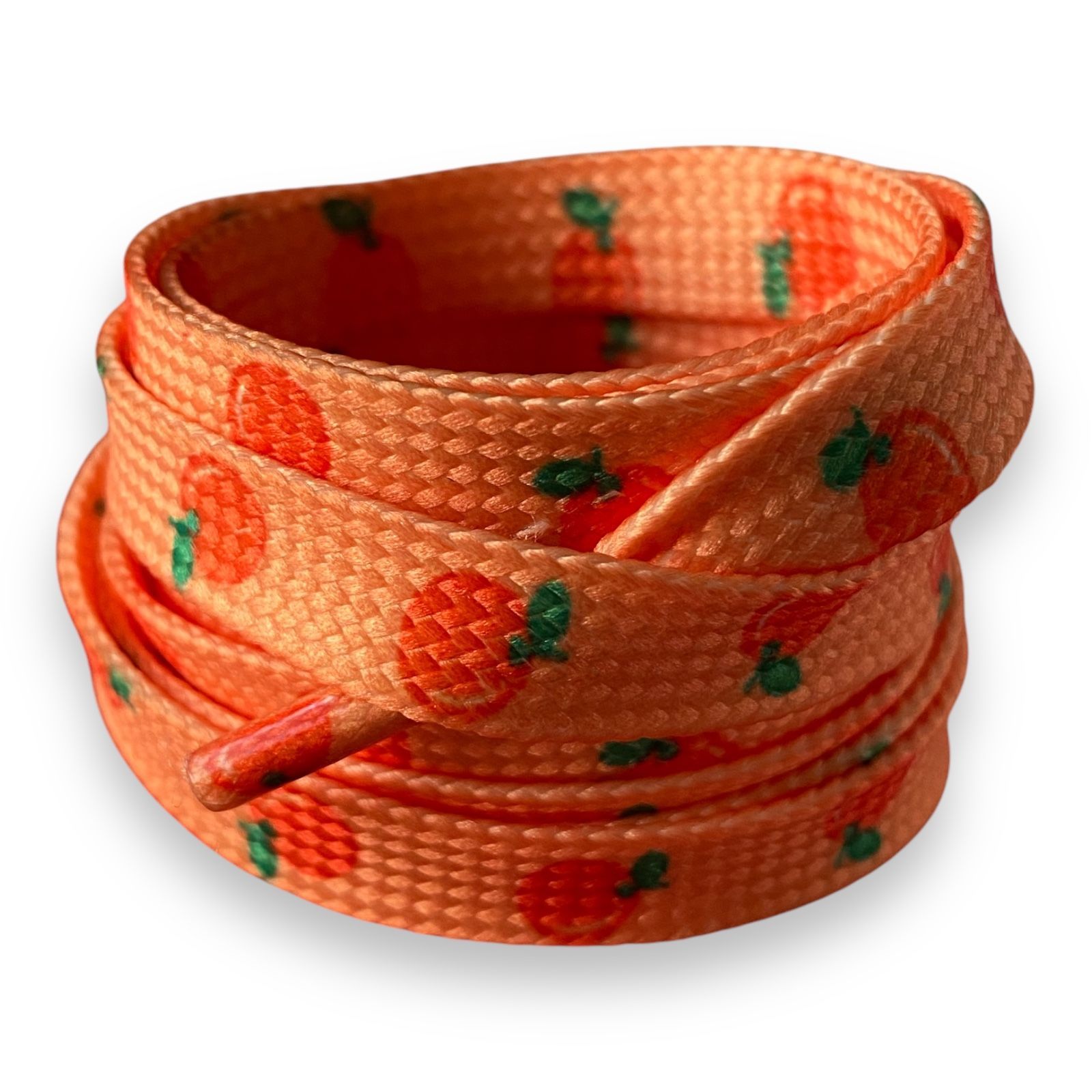 Lacets plats motifs agrumes pour sneakers