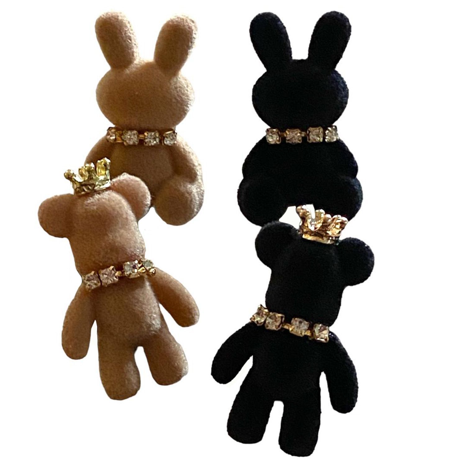 bijoux nounours en velours