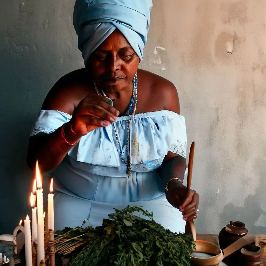 ofrenda de comida a yemaya Ofrenda con pelotas de gofio tapado con hierbas para yemaya receta infalible por santera Alexandra