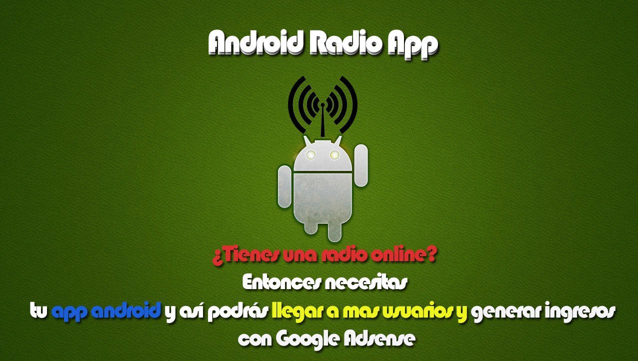 crear app de radio android