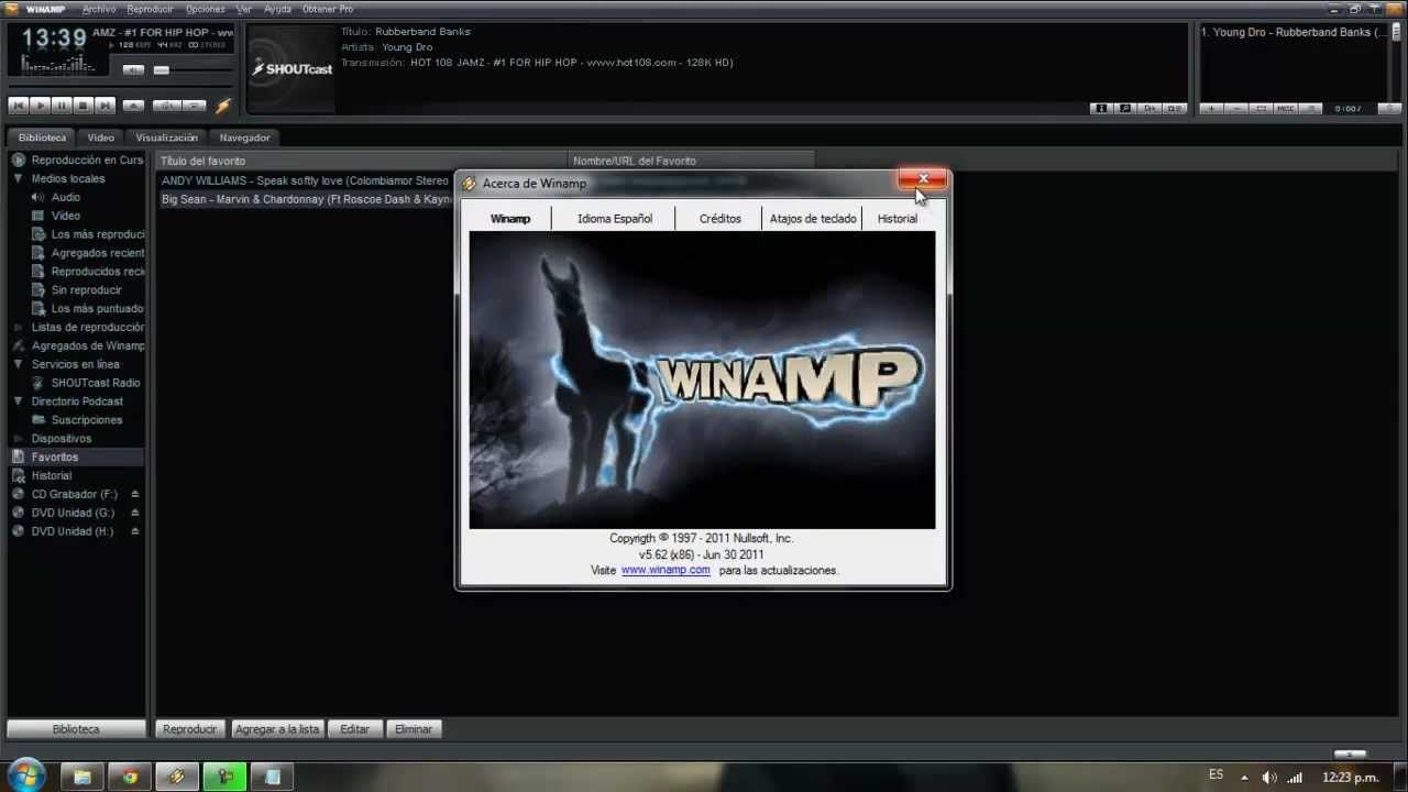 winamp escuchar radio por internet