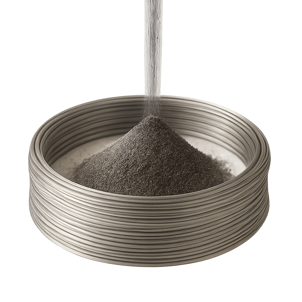 Werkstoffe für adAM-Metall-3D-Drucker Werkstoffe für adAM-Metall-3D-Drucker und additive Fertigung in der Form von Pulvern und Drähten / Filamenten