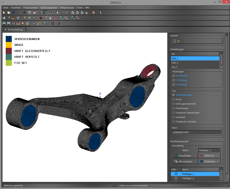 Z88-Arion, Software zur Topologie-Optimierung Z88-Arion, Software zur Topologie-Optimierung als Vorbereitung eines optimalen 3D-Drucks