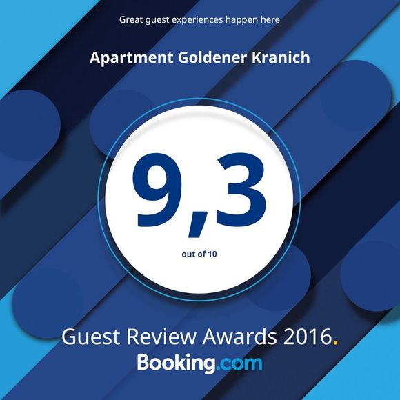 booking.com - Guest Review Award 2016 booking.com - Guest Review Award 2016