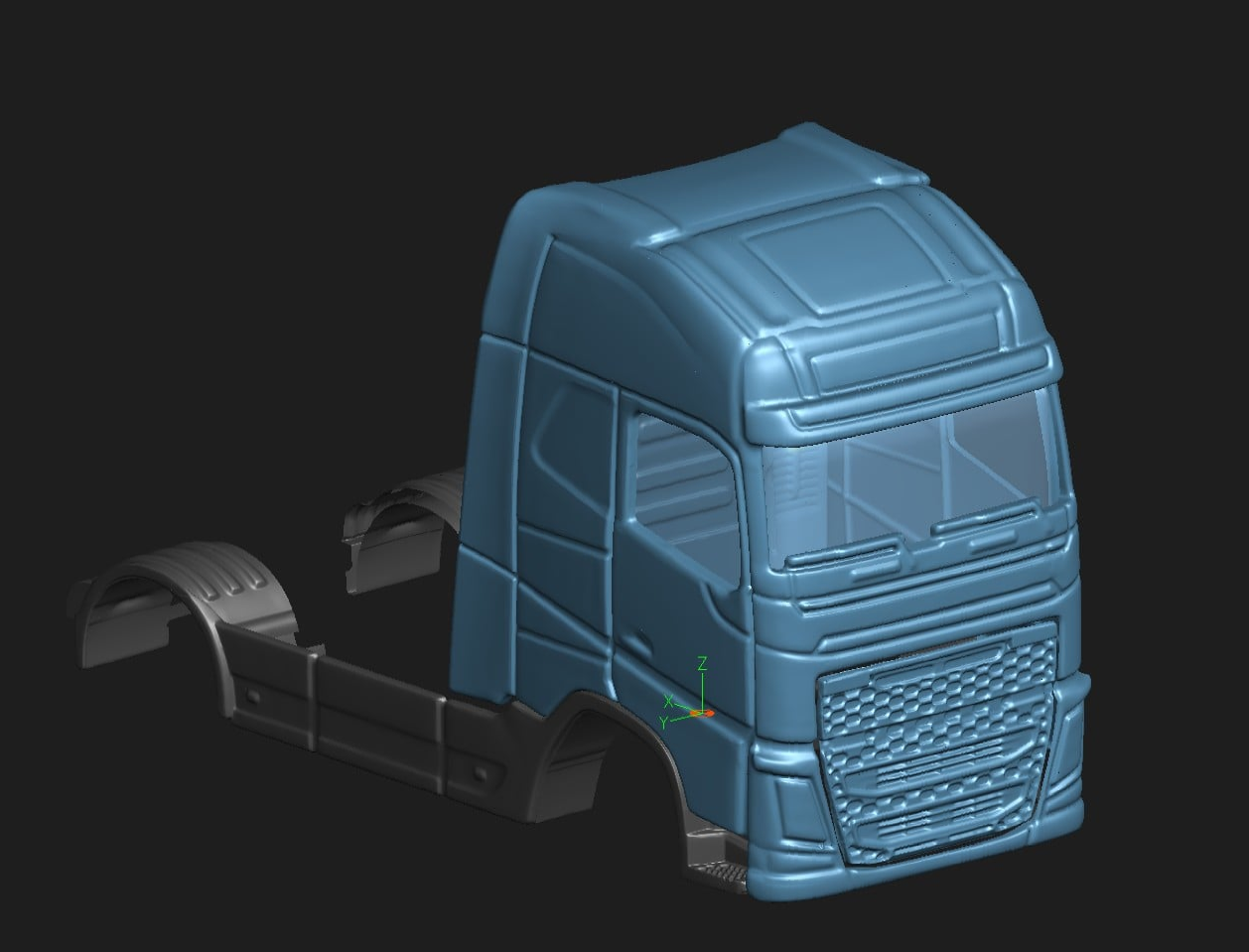 Flächenrückführung Truck Modell Flächenrückführung Truck Modell