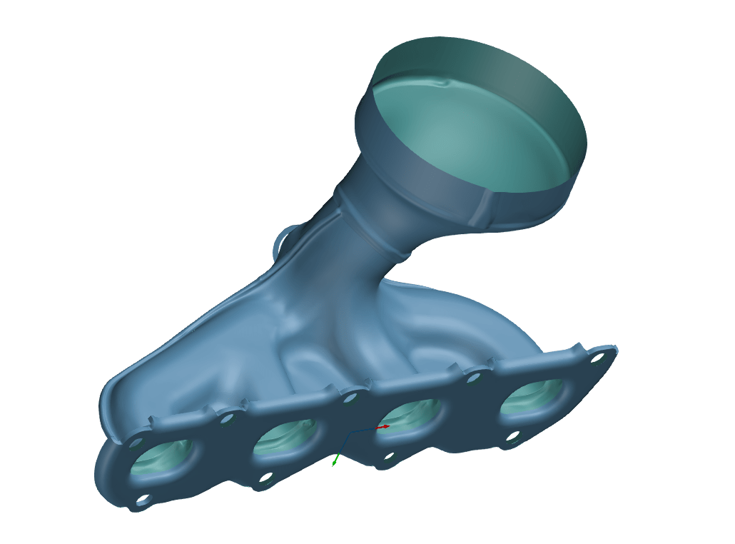 Flächenrückführung Krümmer Flächenrückführung Krümmer