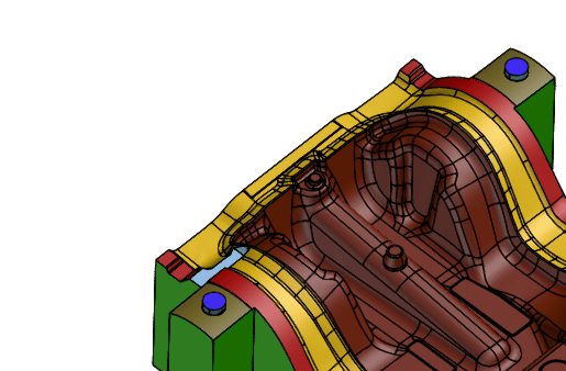 Flächenrückführung Blasform Flächenrückführung Blasform