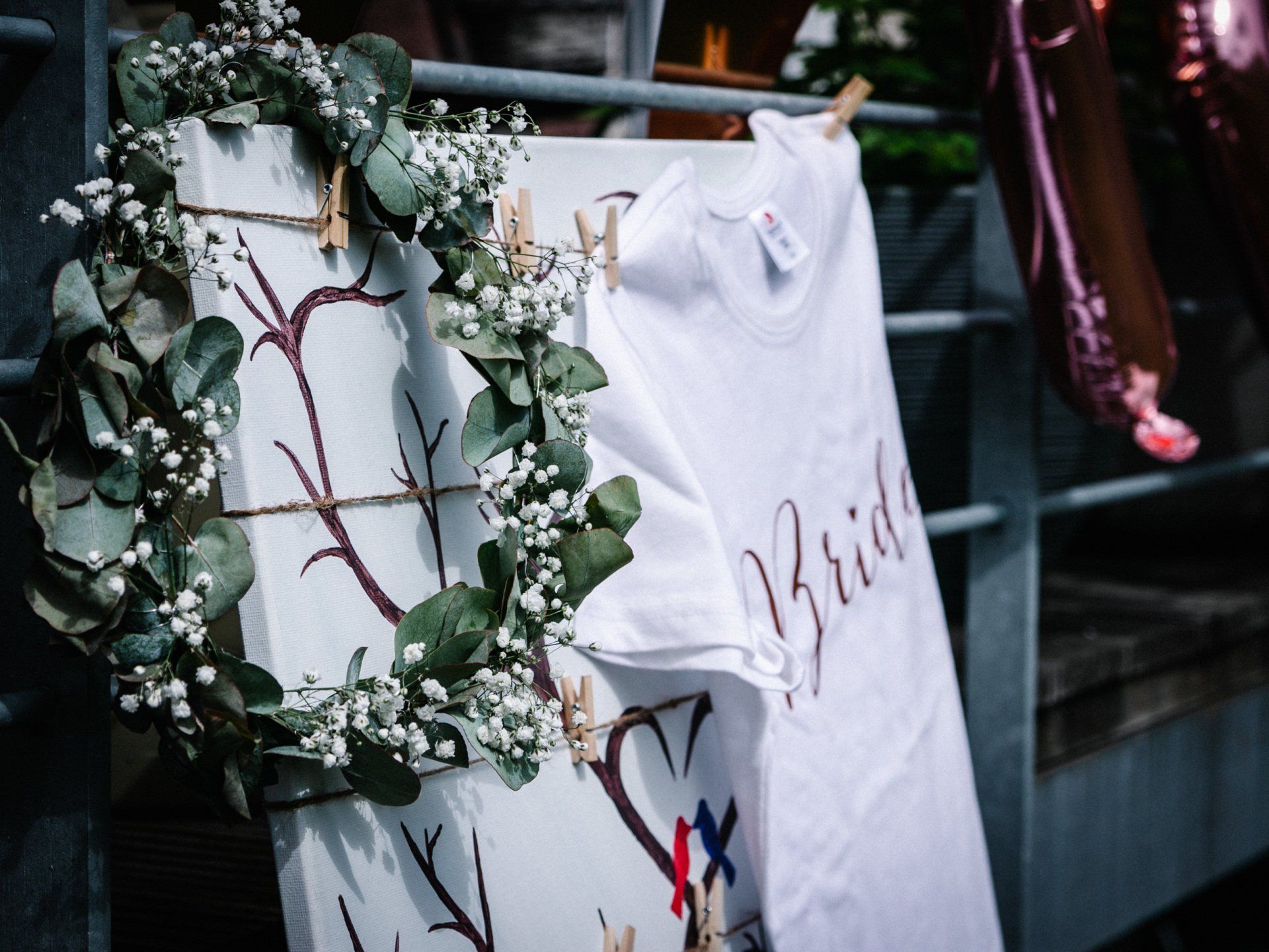 Eukalyptus Haarkranz für die zukünftige Braut