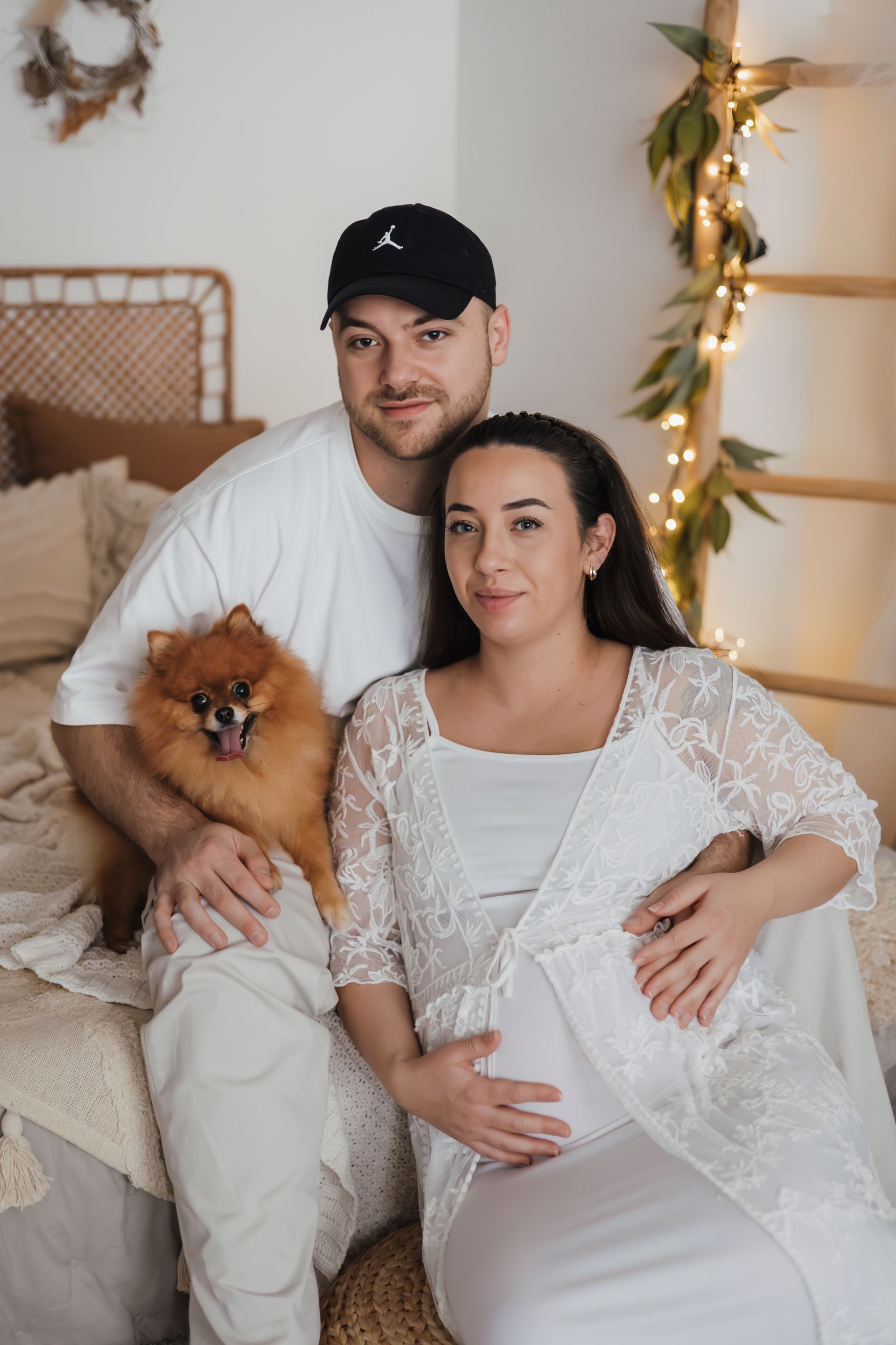 Erster Geburtstags Fotoshooting mit Torte