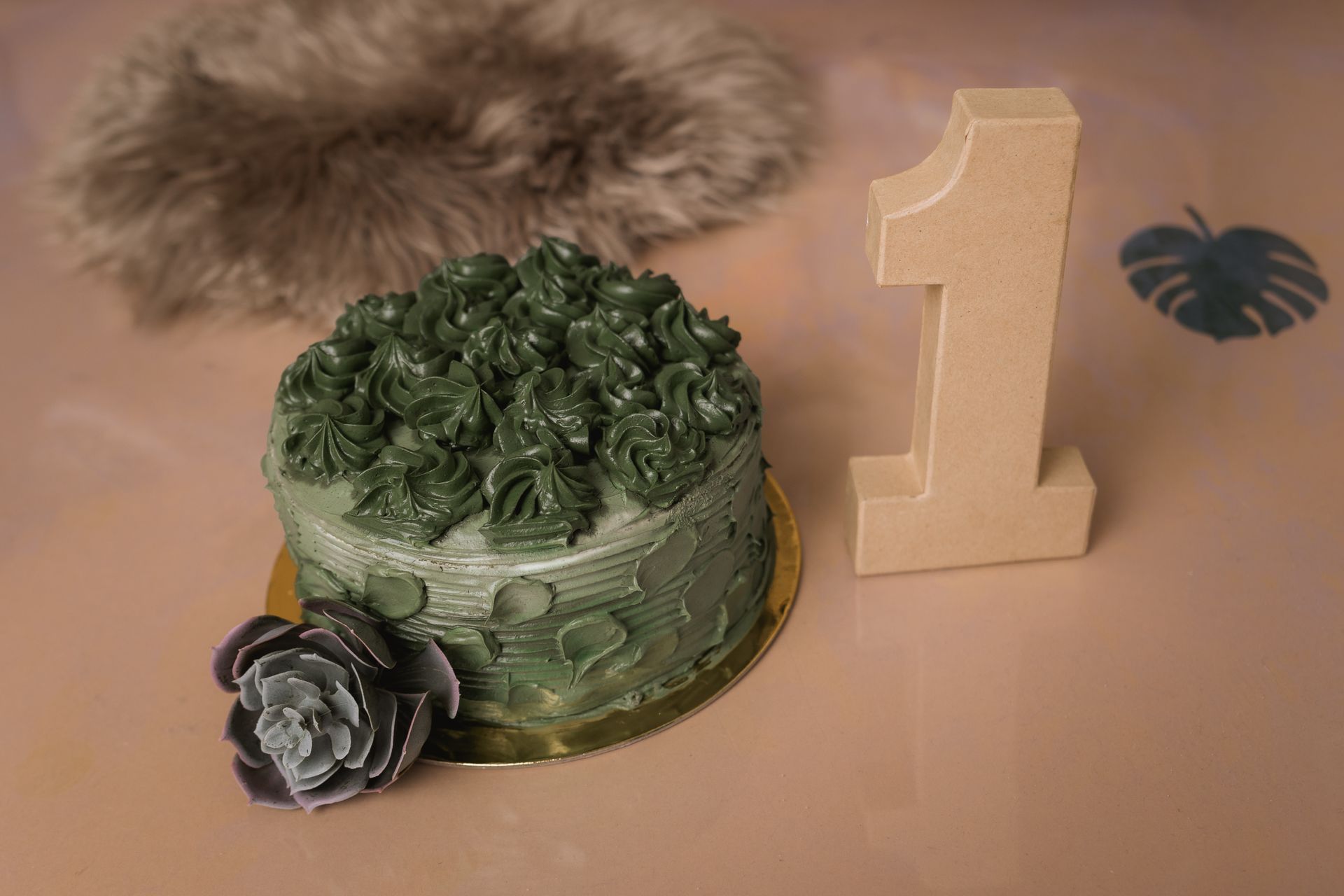 Torte erster Geburtstag Grün