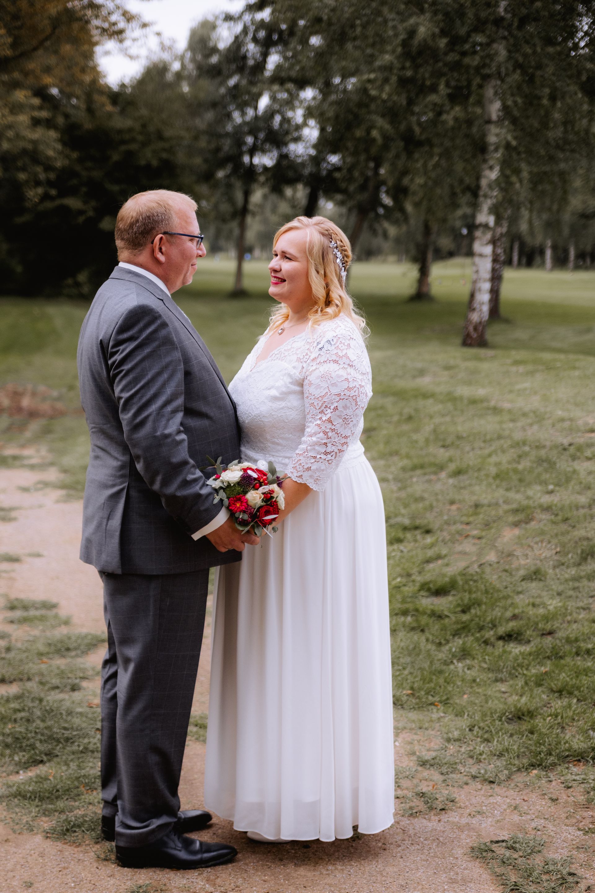 Golfplatz Lippstadt Hochzeit Brautpaar