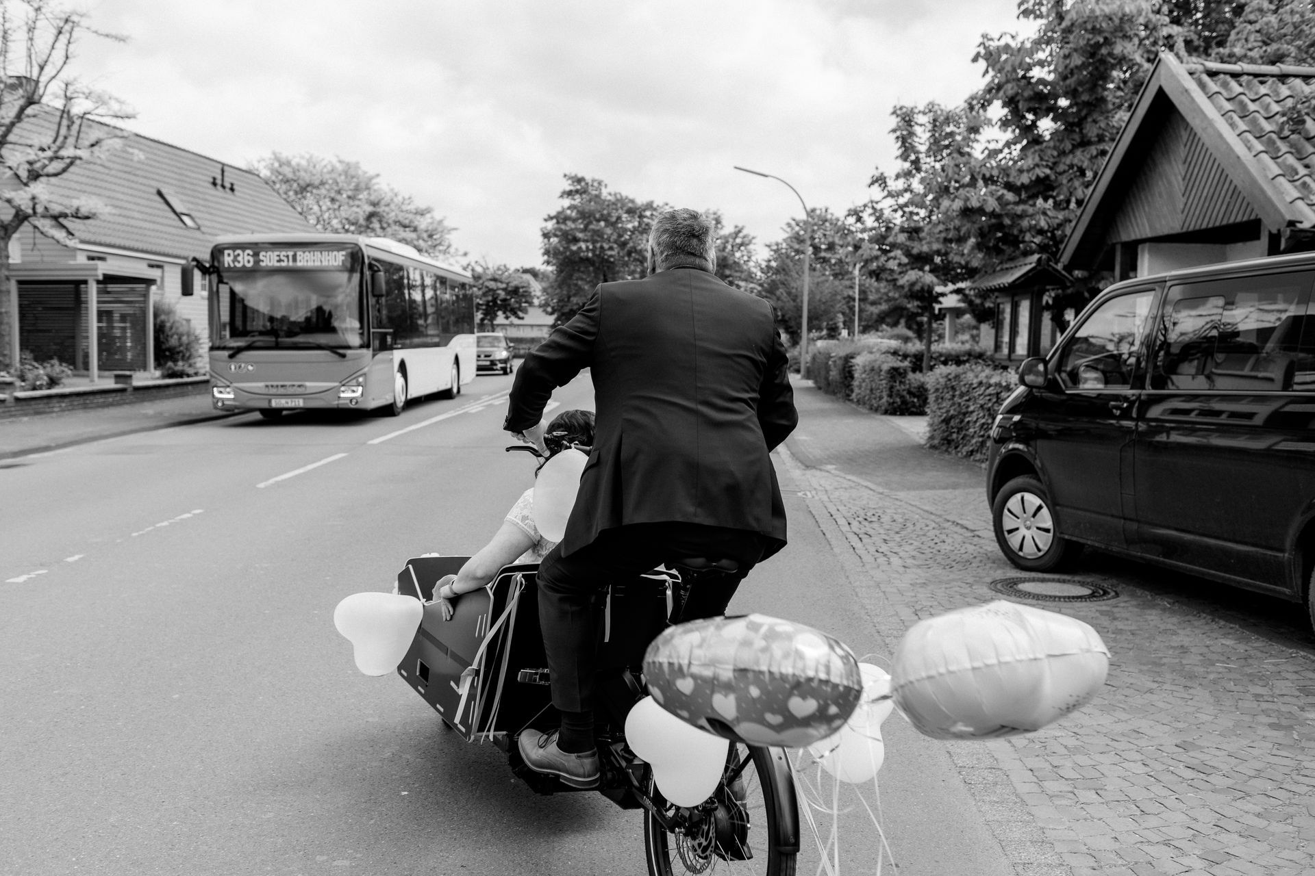 Lastenbike Hochzeit Lippetal Brautpaar