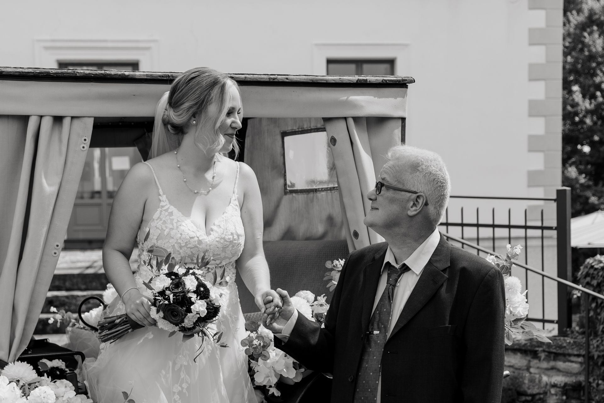 Deutsch Griechische Hochzeit im Rittergut Stoermede Kutsche