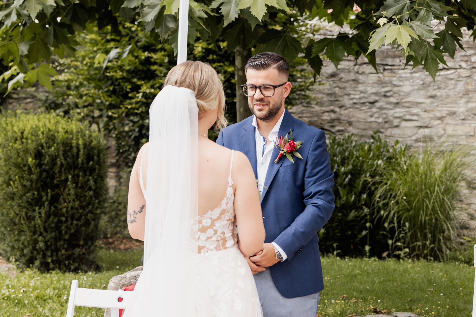 Deutsch Griechische Hochzeit im Rittergut Stoermede Trauzeremonie