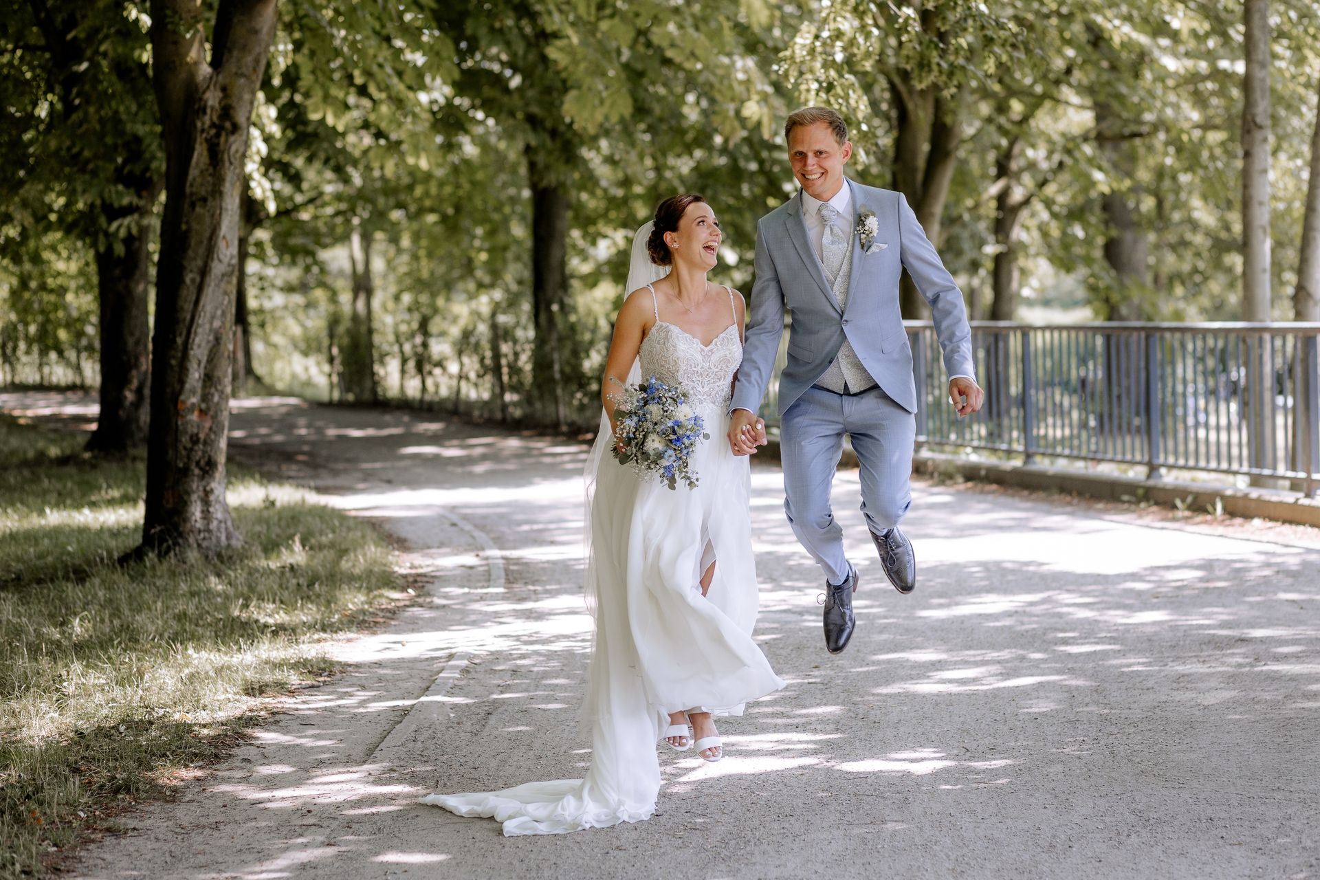 Freudensprung Brautpaar Lippstadt Grüner Winkel