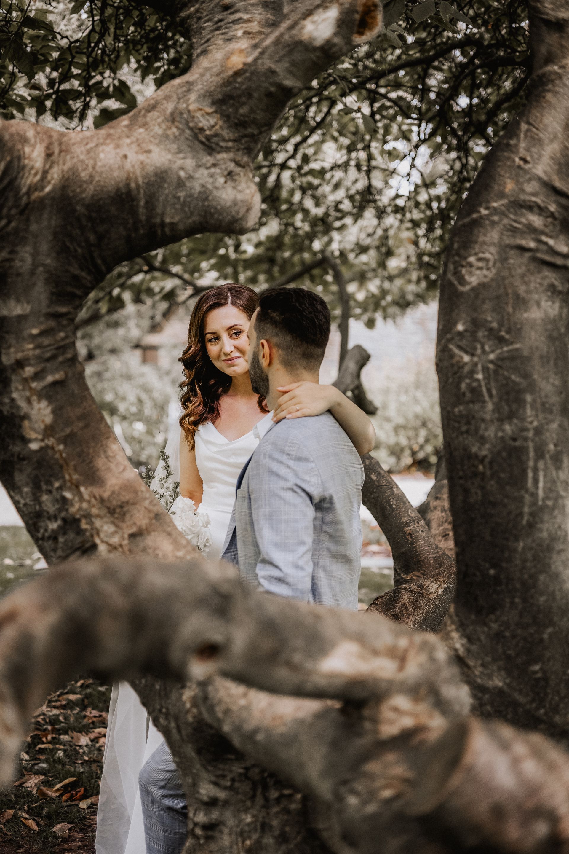 Brautpaar Magnolie Rosengarten Soest Hochzeitsfotos