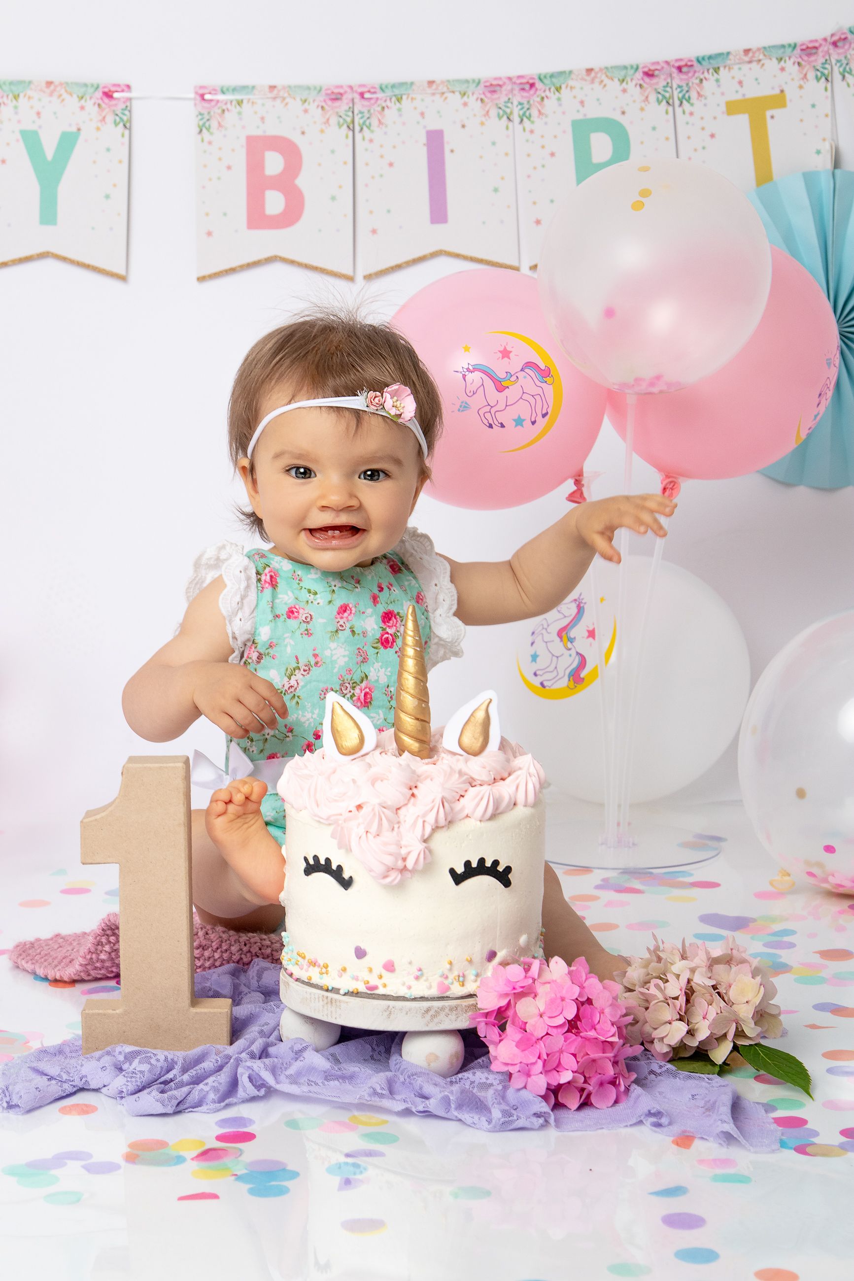 Erster Geburtstag Babyfotostudio Soest