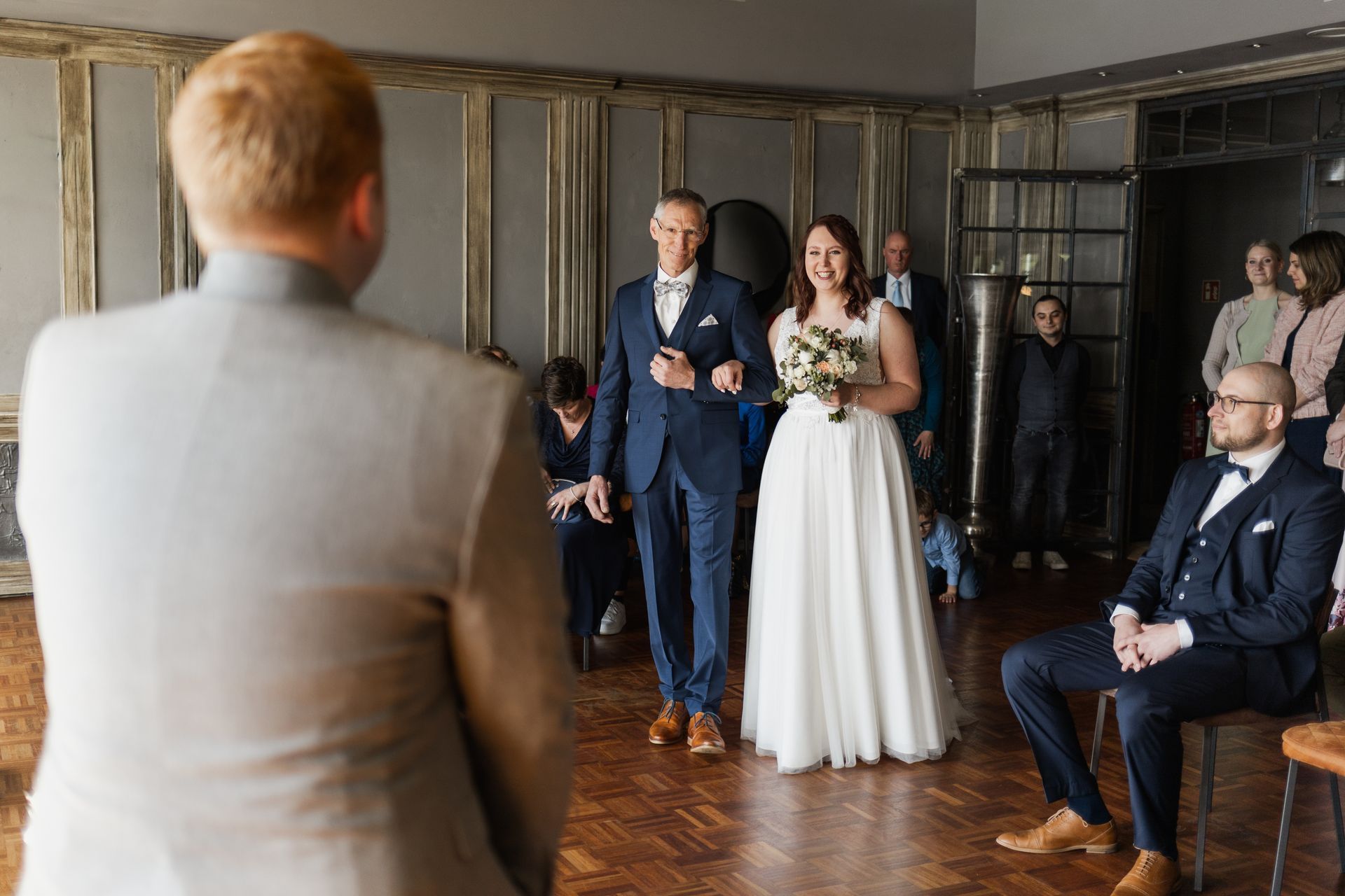 Brauteinzug mit dem Vater im Mahlanderz Möhnesee