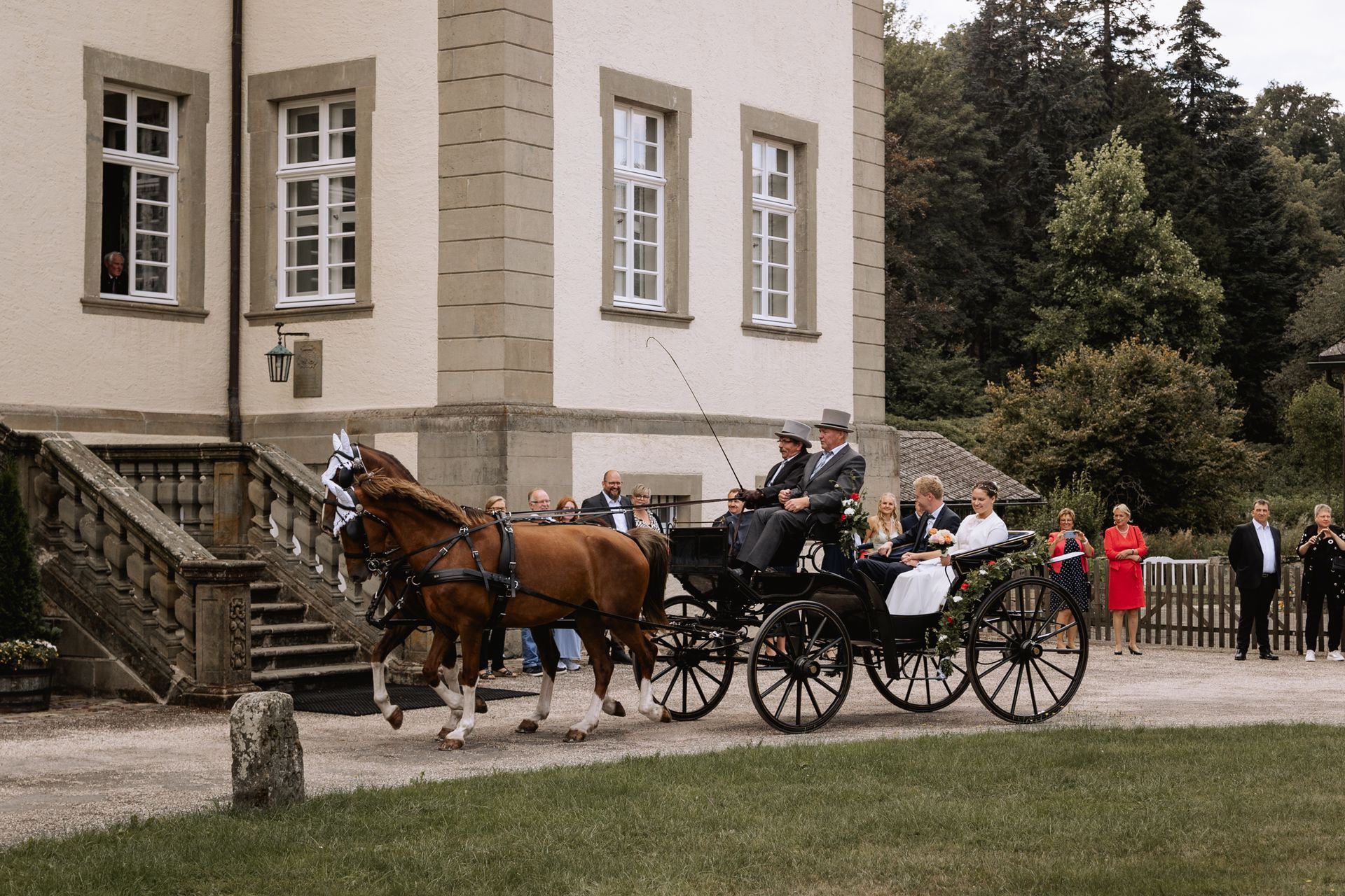 Kutsche Schloss Körtlinghausen Hochzeit
