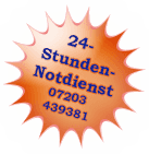 Bitte hinterlassen Sie eine Nachricht auf dem Band, wir rufen schnellstmöglich zurück. 24-Stunden-Notdienst: 07203 439381