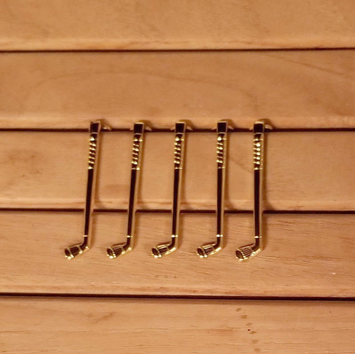 Golf Club Gold Plated Slimline Pen Clip