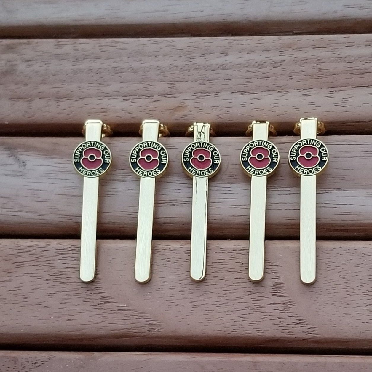 Supporting our Heros Gold Plated Slimline Pen Clip