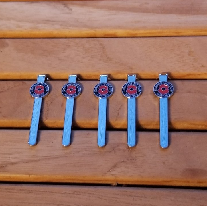 Supporting our Heros Chrome Plated Slimline Pen Clip