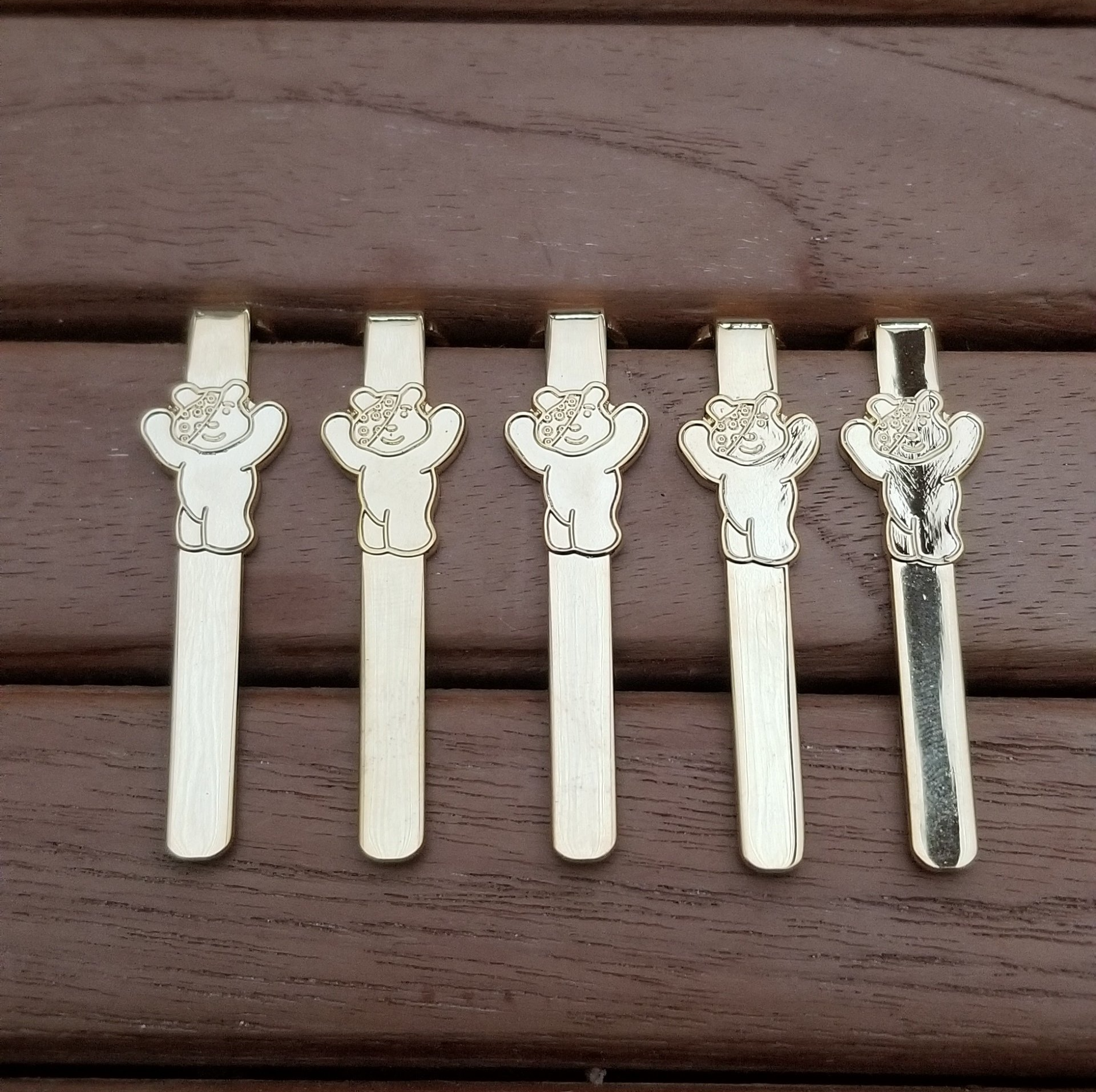 Pudsey Slimline Pen Clips Gold Plated Turnershop