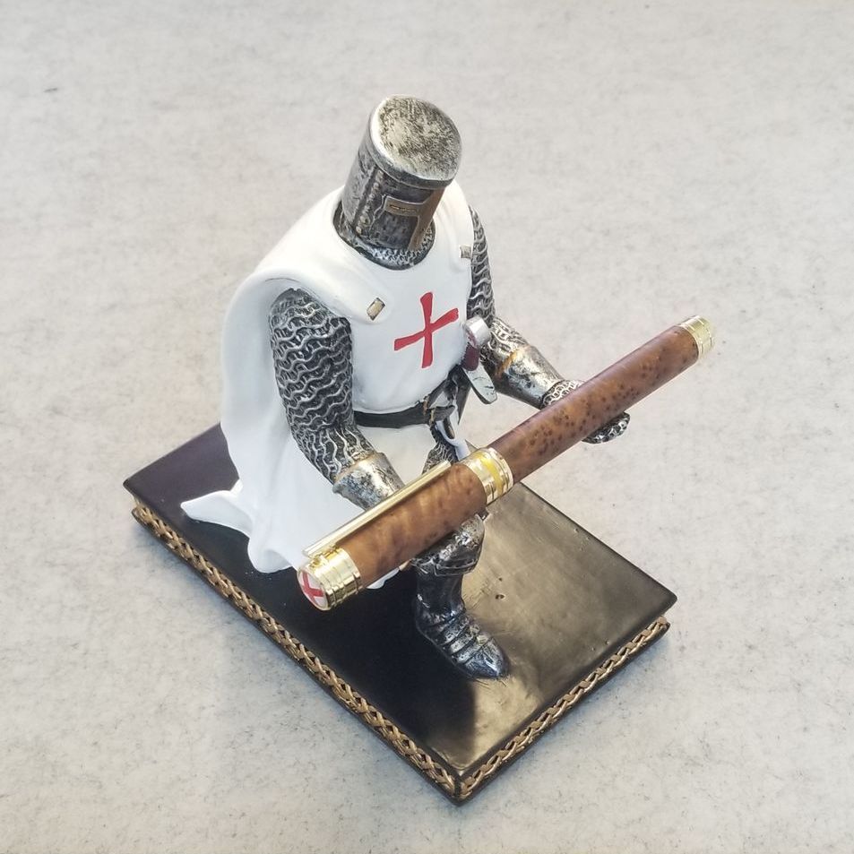 Templar Knight Pen Holder Templar Knight Pen Holder