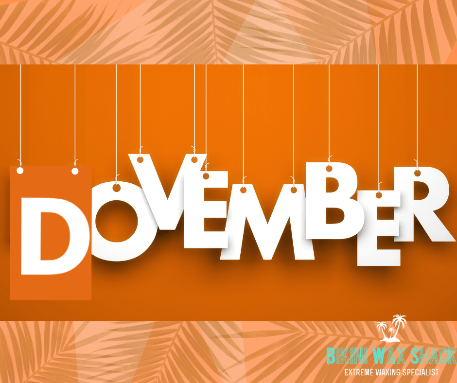 Dovember test on orange background