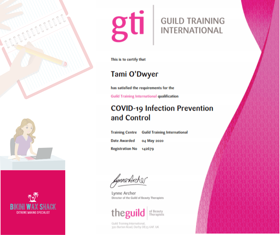 Bikini Wax Shack Certificate