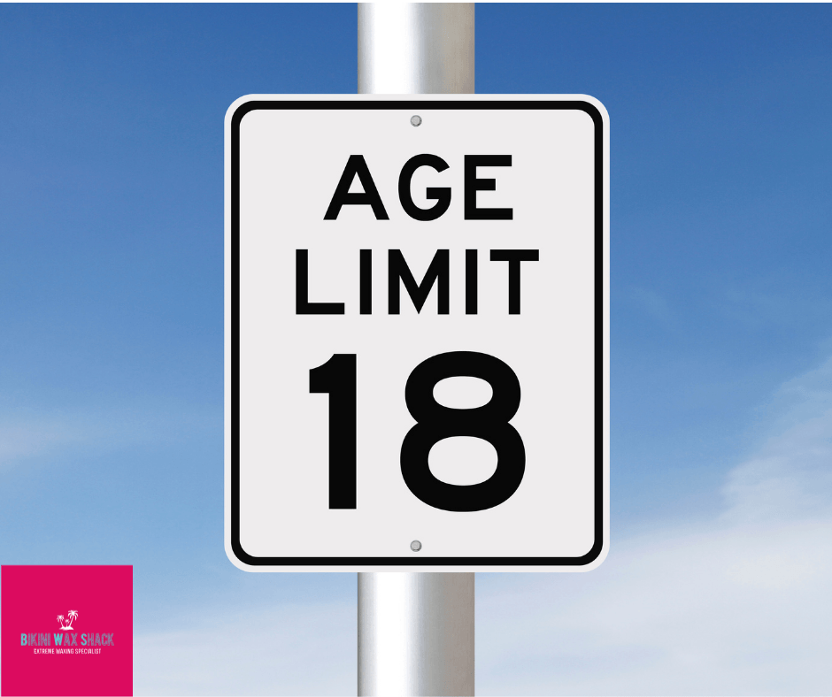 Sign post with age limit 18