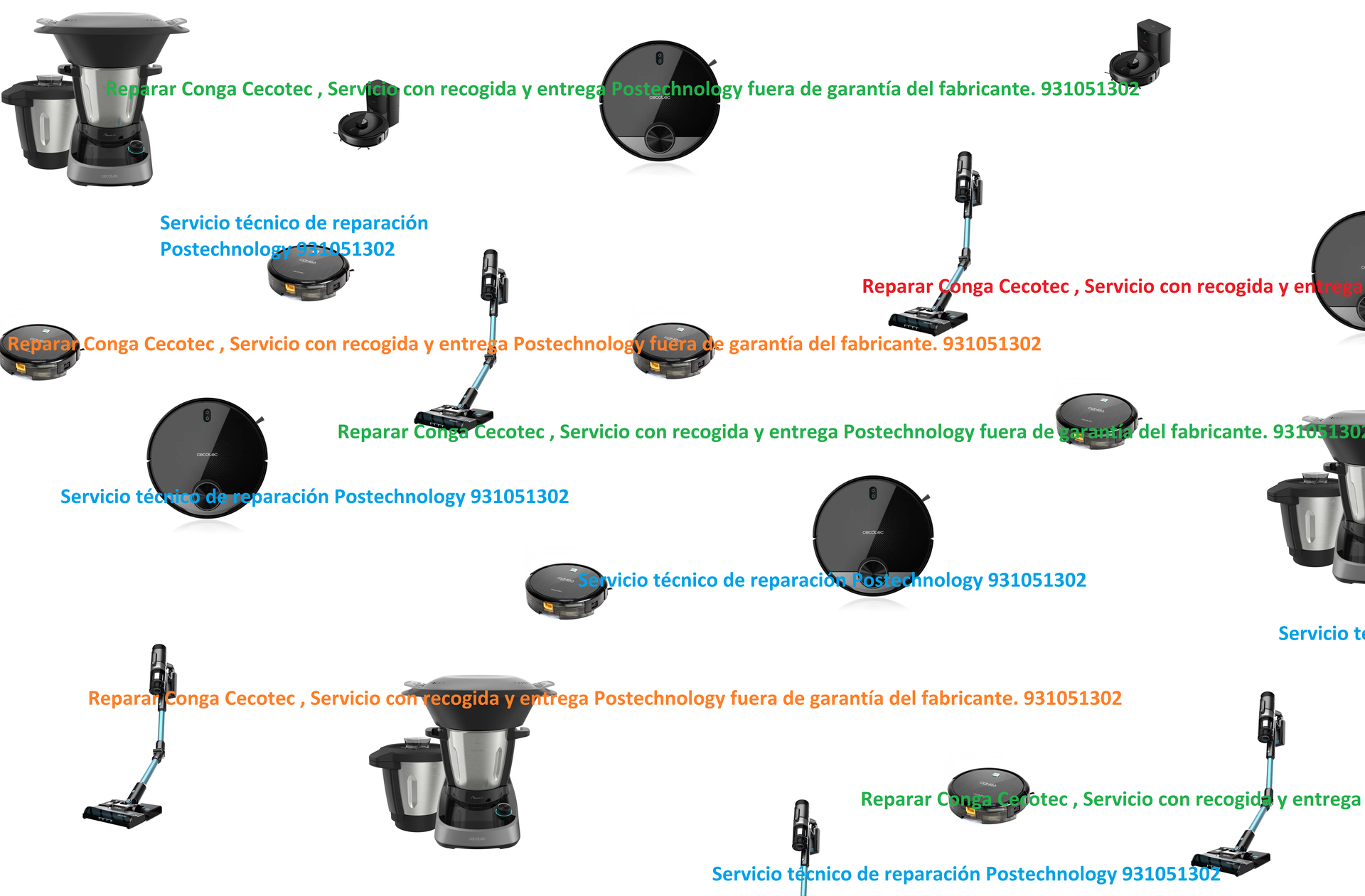 reparar conga y cecotec