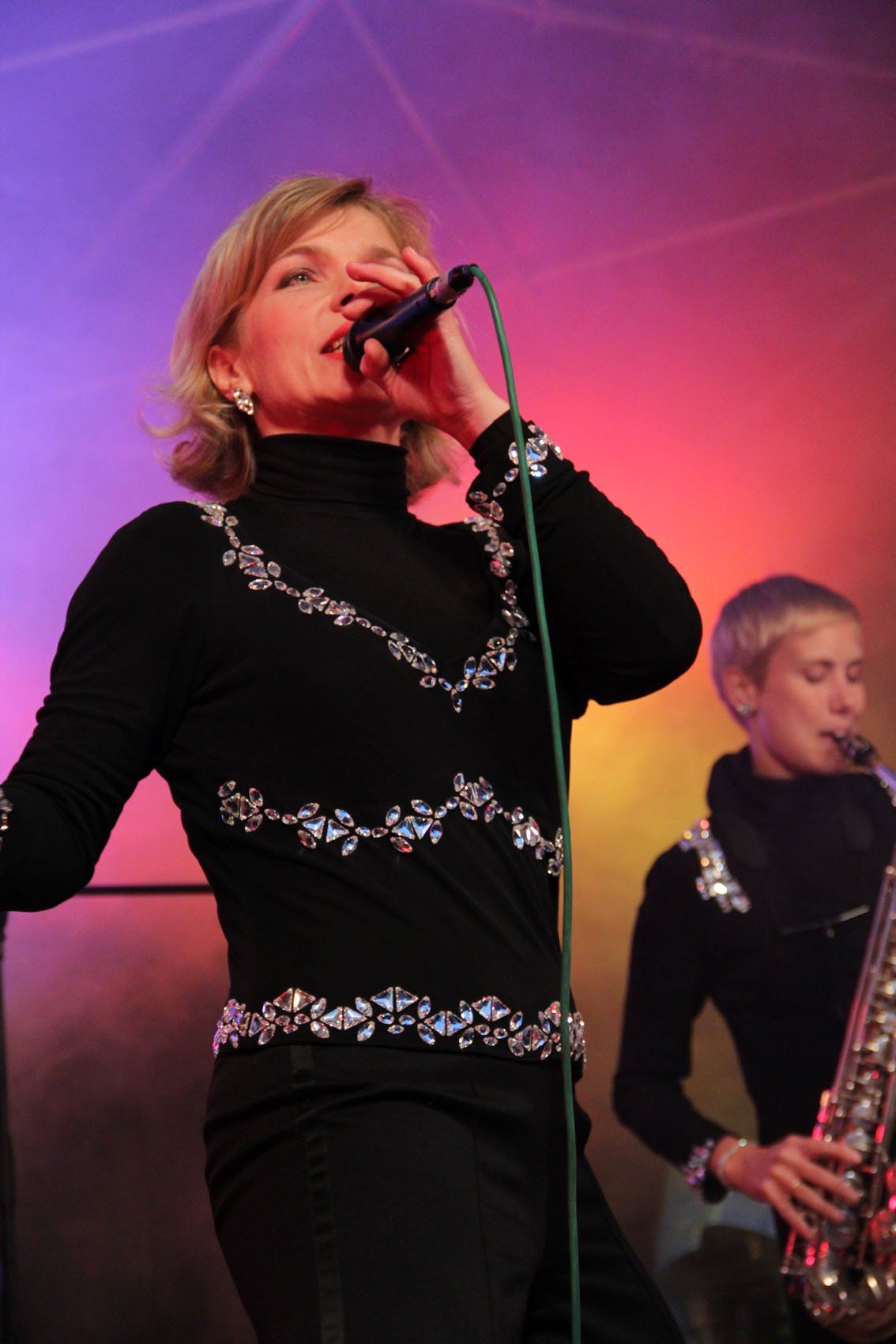 Antje Rietz beim Damenorchester Salome in der Preußenallee und am Dorfteich beim Wein- und Winzerfest Lichtenrade!