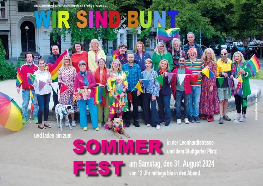 Sommerfest in der Charlottenburger Leonhardtstraße am 31. August 2024 von 12 bis 22 Uhr