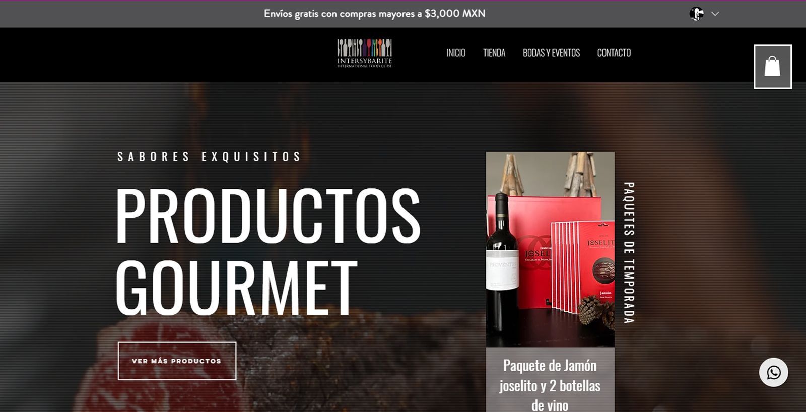 tienda en línea gourmet