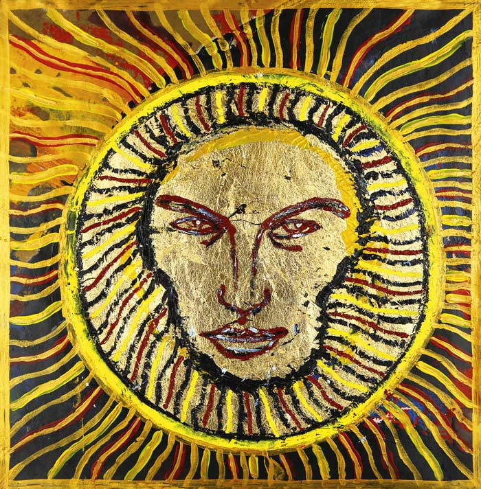 dämmerung 2016, öl, ölpastell, acryl auf leinwand, 20 x 20 cm