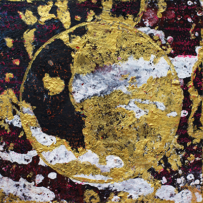 weißer see 2016/17, öl, ölpastell, acryl auf leinwand, 100 x 100 cm