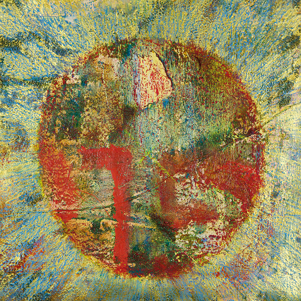 neptun 2016, öl, ölpastell, acryl auf leinwand, 40 x 40 cm